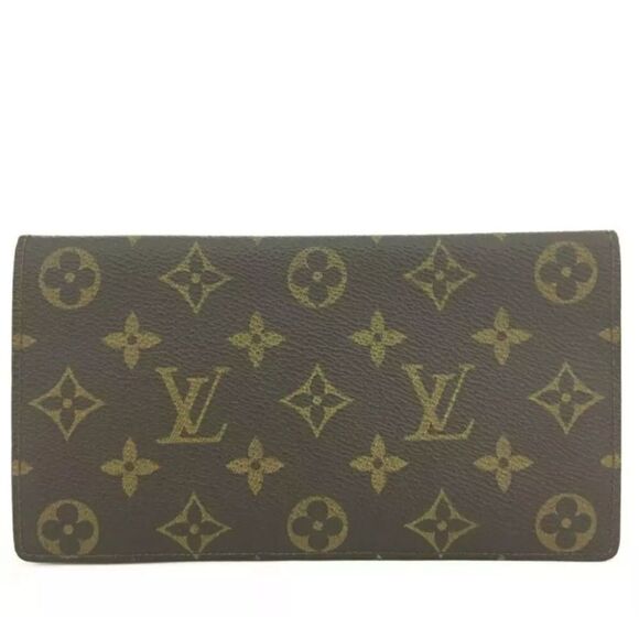 Authentic Louis Vuitton Monogram Bifold Long Wallet /R4027. ET875. - Picture 1 of 8